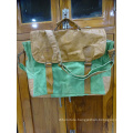 Green Canvas Messenger Bag